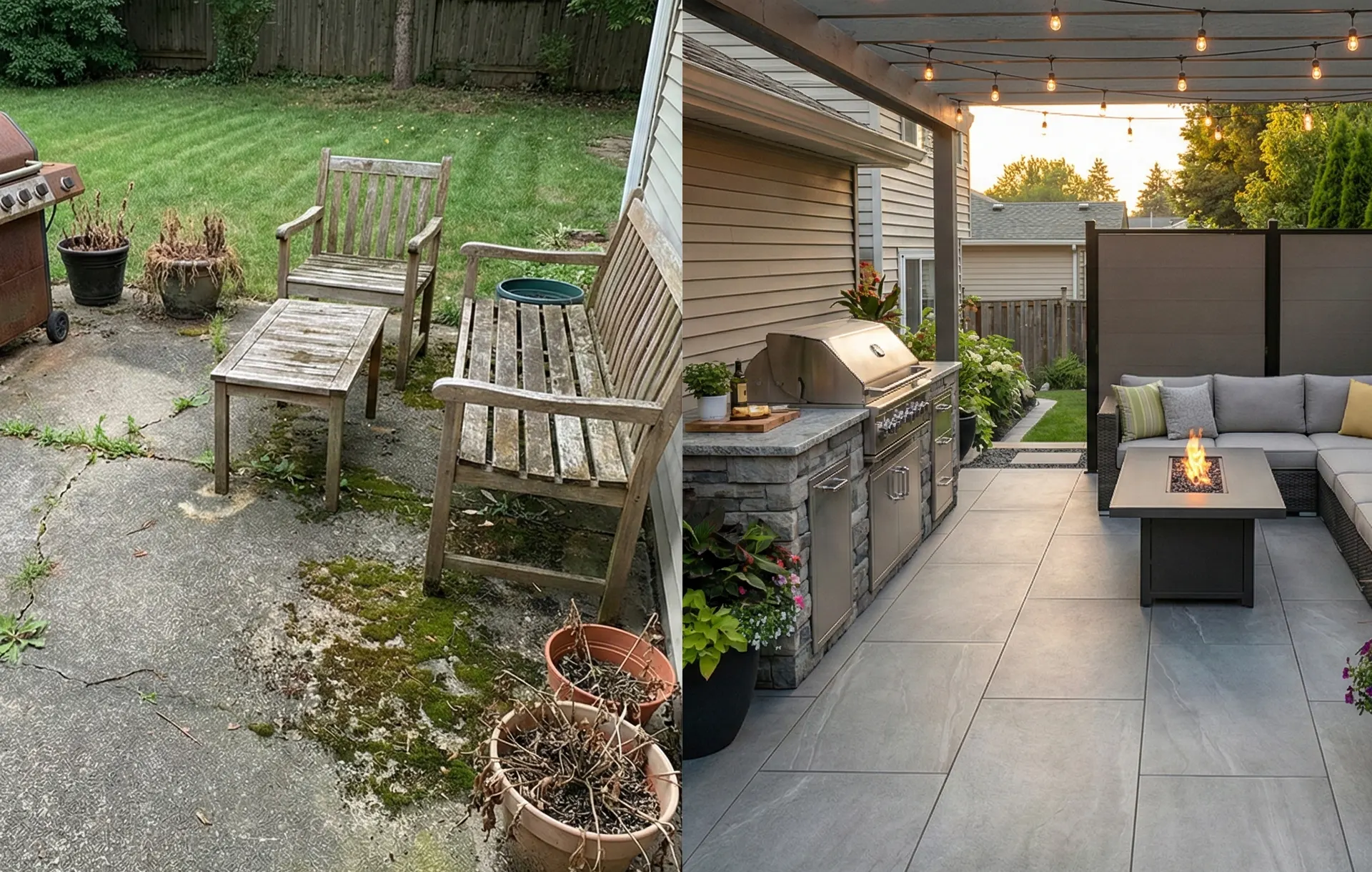 Outdoor patio floor coating